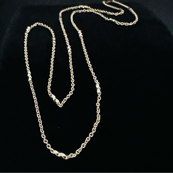 20”2.80 gr.14K Gold Solid Forzentina Cylinder Chain Necklace - Picture 10 of 17